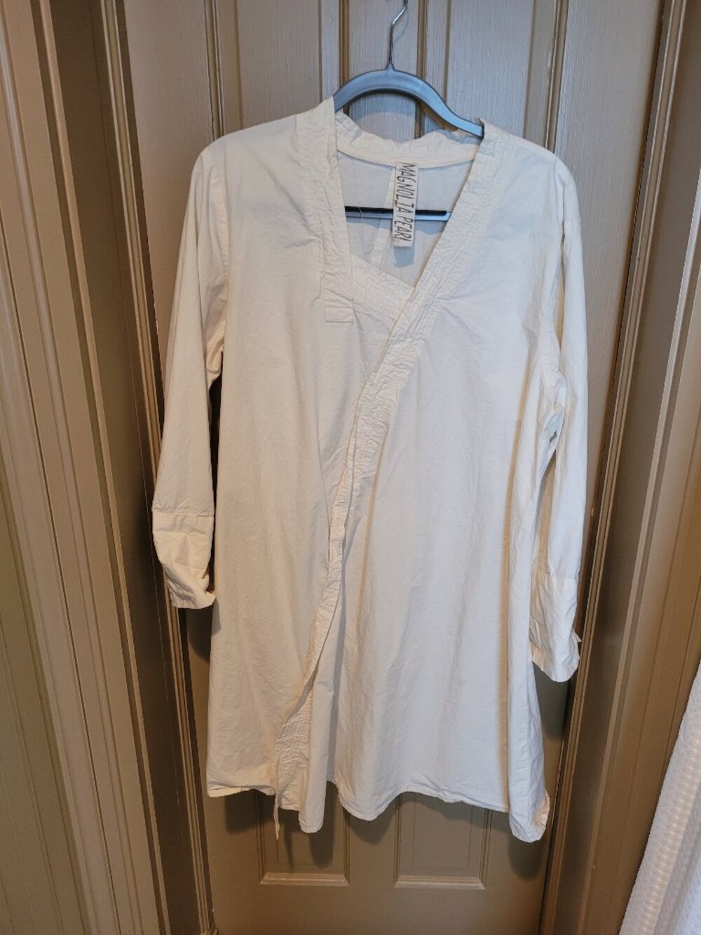 Magnolia Pear Cream/Off-White Cotton Tunic Dress